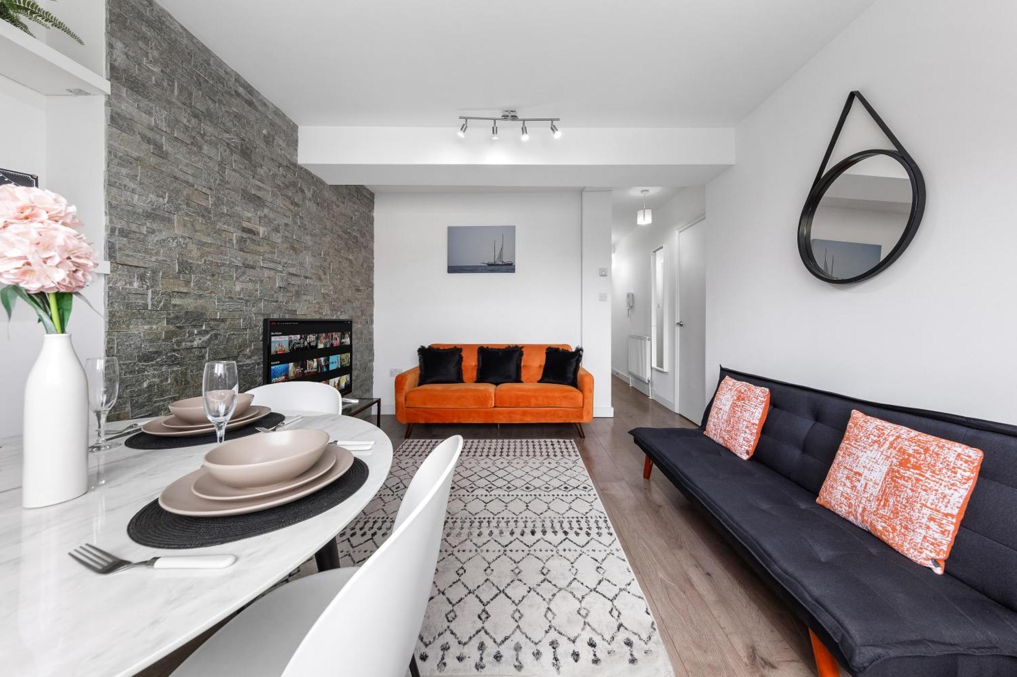 Central London Two Bedroom Serviced Apartment - Nine Elms Luxury Stay - Vauxhall & Westminster Dış mekan fotoğraf