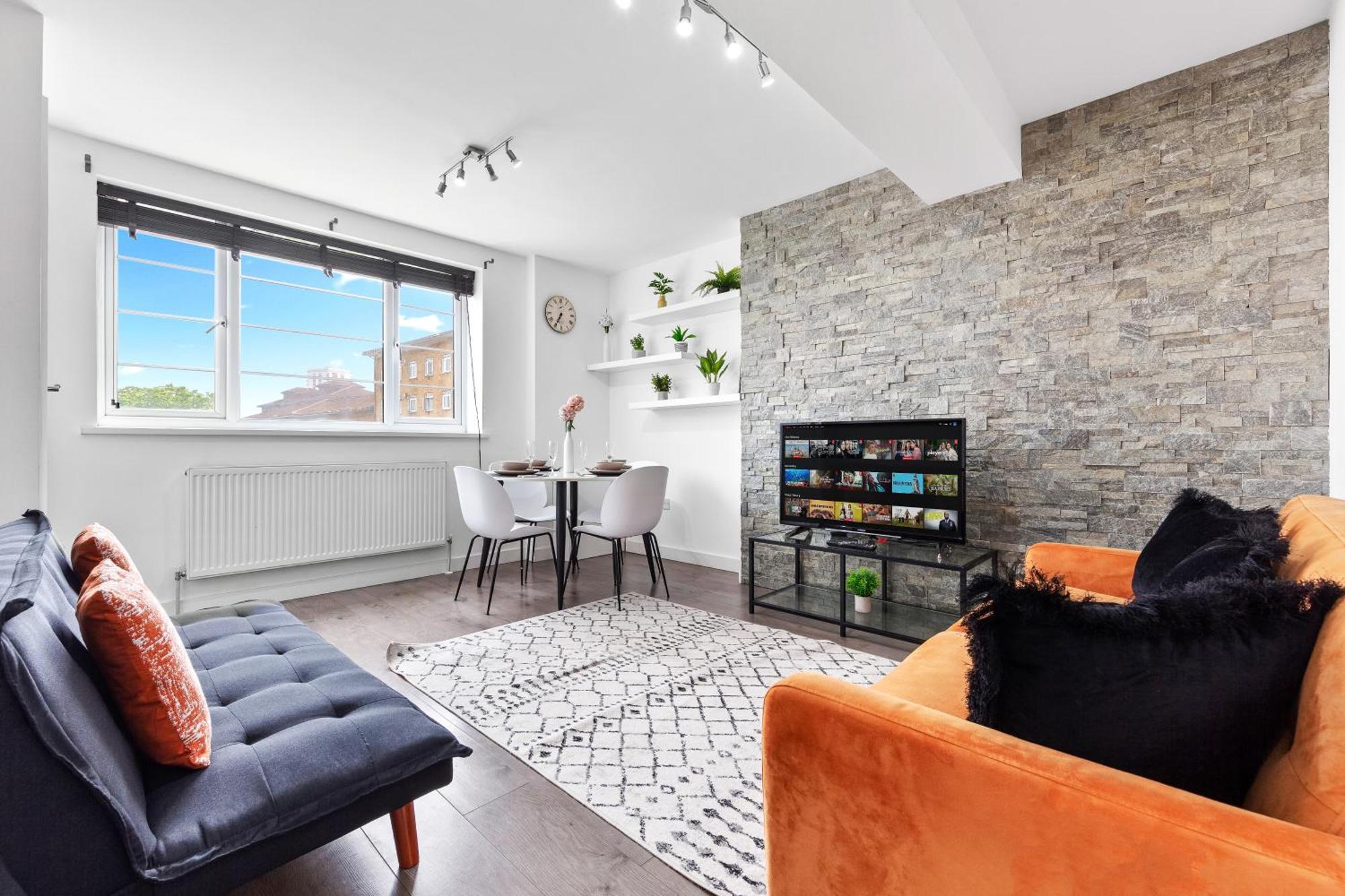 Central London Two Bedroom Serviced Apartment - Nine Elms Luxury Stay - Vauxhall & Westminster Dış mekan fotoğraf